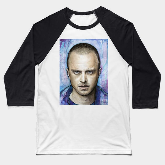 Jesse Pinkman Baseball T-Shirt by Olechka